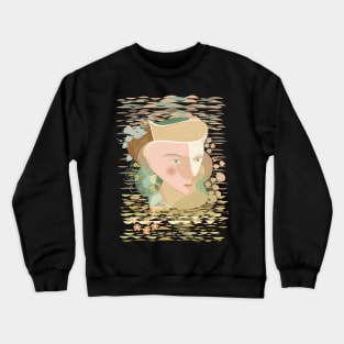 Abstract woman with flowers Crewneck Sweatshirt